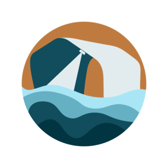 Floating stage emblem